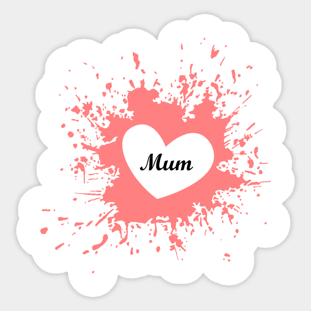 Love Mum Sticker by ArtDesignDE